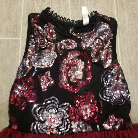 Knit Works Holdiay Red And Black Sequin dress - Picture 3 of 11